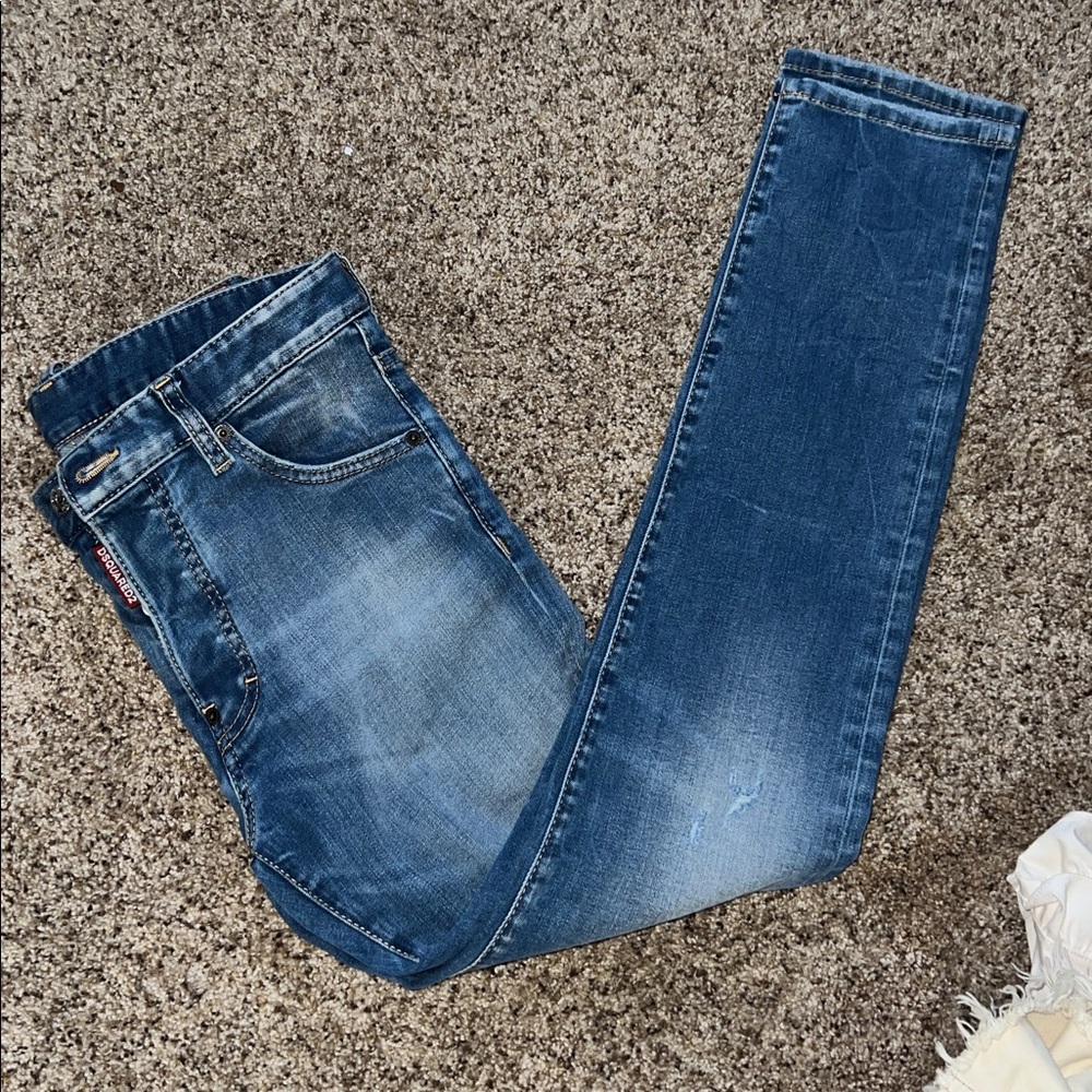 DSquared2 Mens Denim Slim Jeans / Light Blue